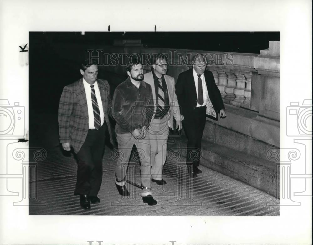 1984 Press Photo Terrorist Jaan Karl Laaman at an extradition hearing - Historic Images