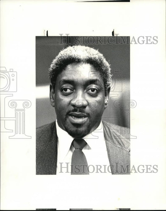 1984 Press Photo Willie Pace East Cleveland Commissioner - Historic Images