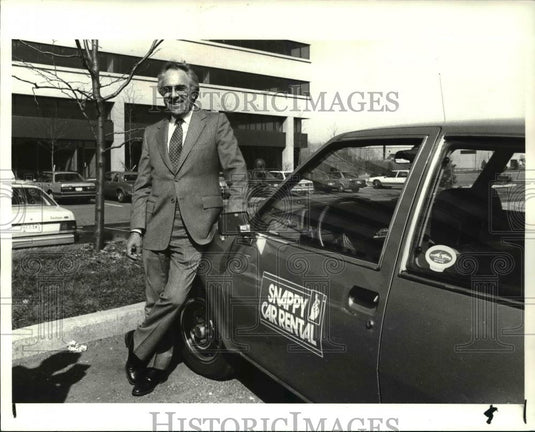 1985 Press Photo Snappy car rental president, Sanford Miller - Historic Images