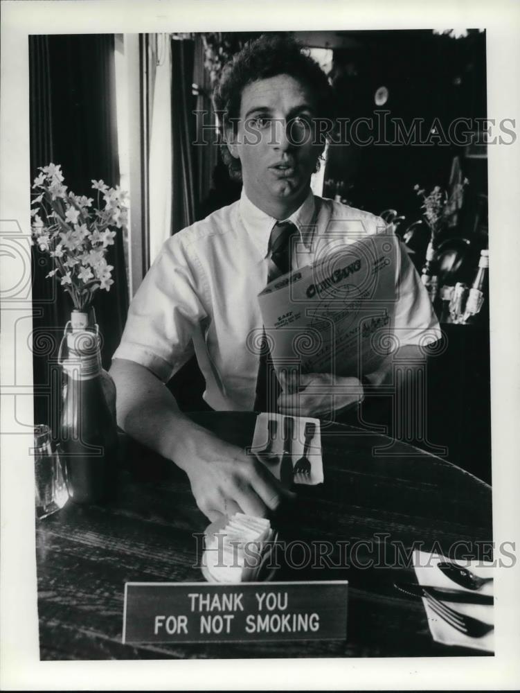 1986 Press Photo David Littman Co-owner of our Gang Restaurant at Univ Heights - Historic Images