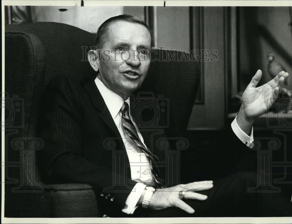 1987 Press Photo Dallas Multi Millionaire Ross Perot - Historic Images