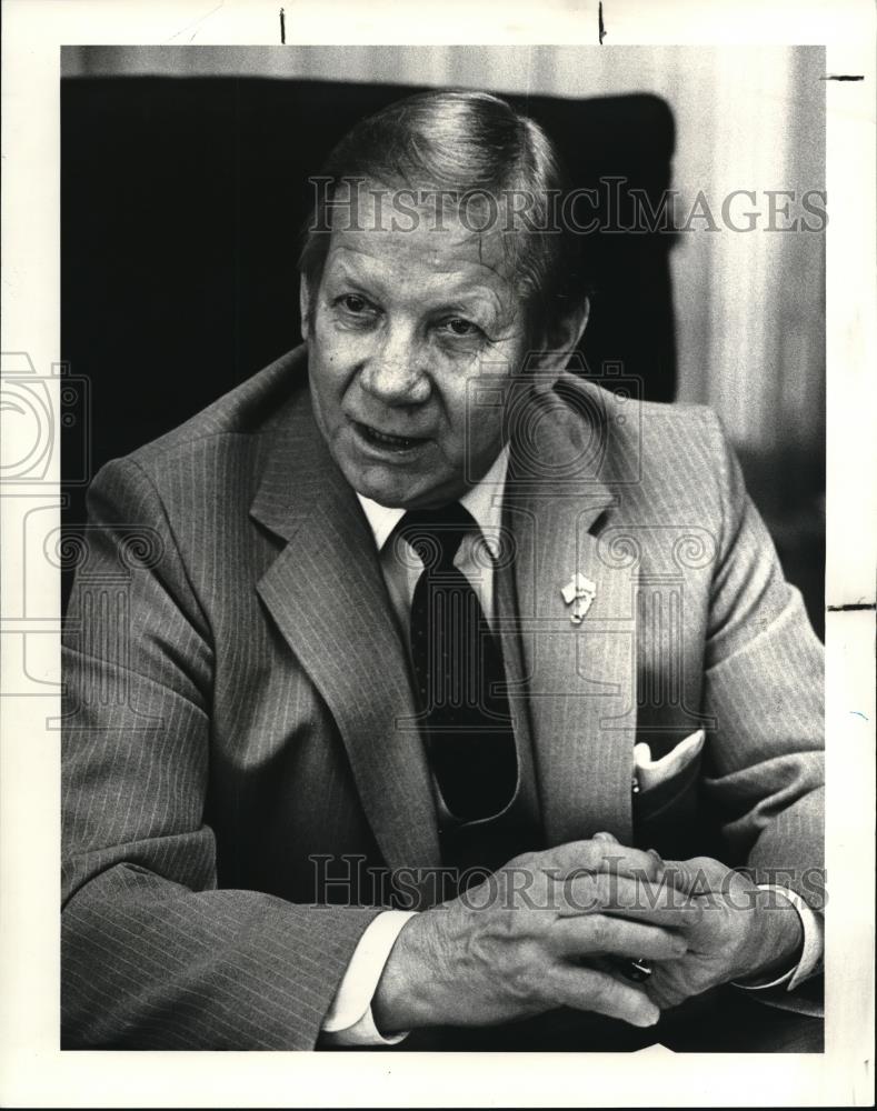 1985 Press Photo Lorain Mayor Alex Olejko - Historic Images