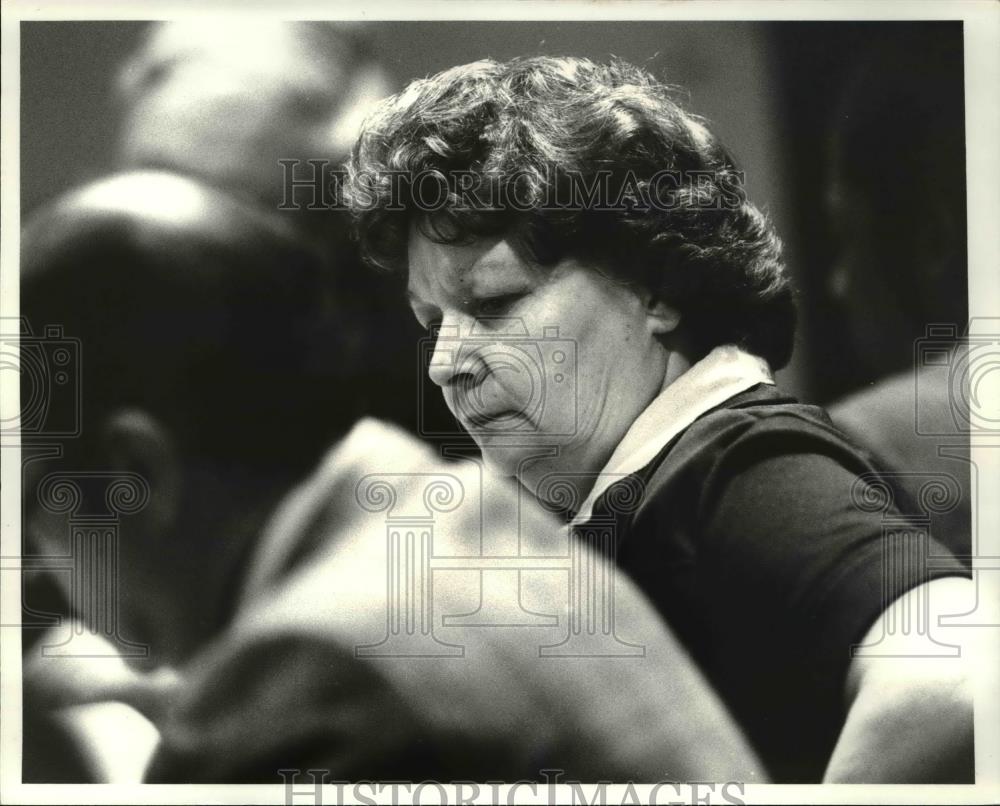1981 Press Photo Dimples Podborny at her trial - Historic Images