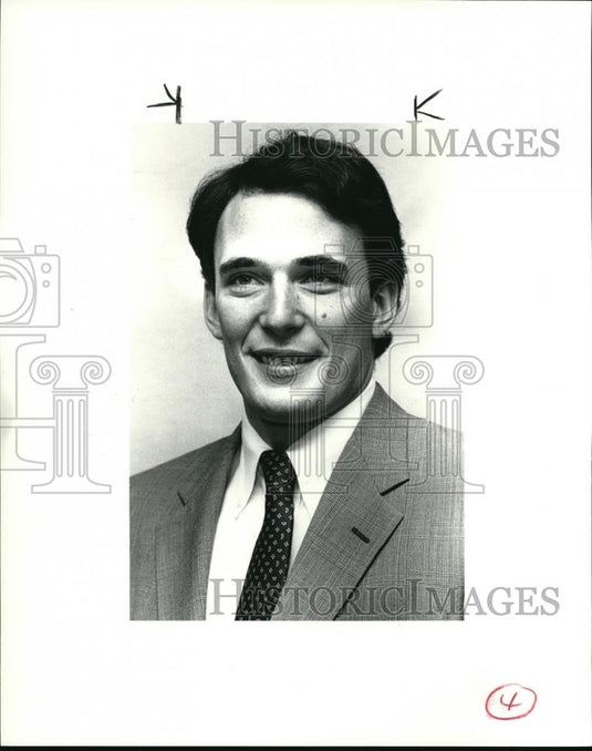 1985 Press Photo A summer intern with Jones, Day Law Firm, Max Olson - Historic Images