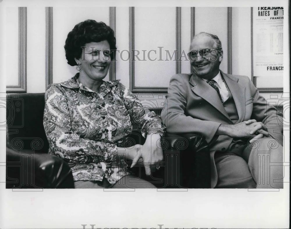 1978 Press Photo Mayor and Mrs. Harry Loder of North Royalton ...