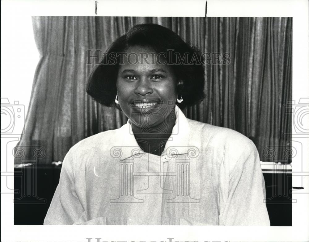 1987 Press Photo Bobette S. Ouslry, Traffic Referee - Historic Images