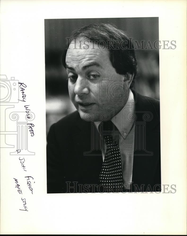 1981 Press Photo Drb John Fisher, Multnomah County Democratic Central Committee - Historic Images