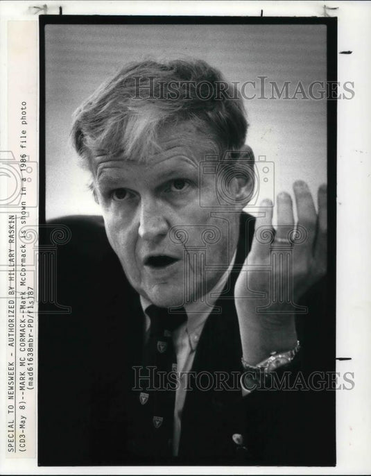 1986 Press Photo Sports Marketer Mark McCormack - Historic Images
