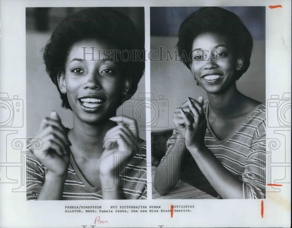 1981 Press Photo Pamela Robertson Miss Black America - cvp24574 - Historic Images