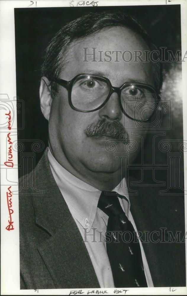 1985 Press Photo Gerard K. Drummond President of NERCO Inc Mining Company. - Historic Images