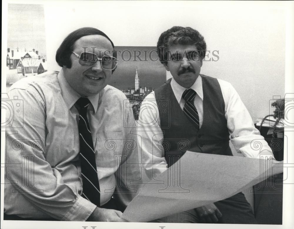 1980 Press Photo Bob Ossini and Donald T. Iannone - Historic Images