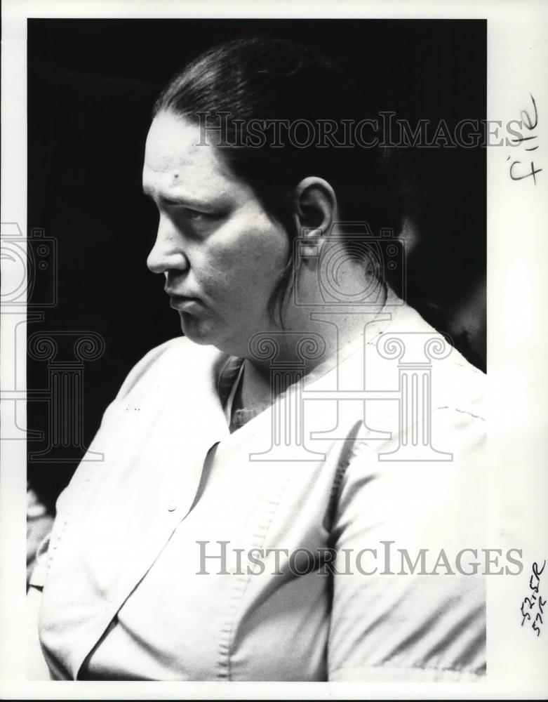 1986 Press Photo Charlene Murphy arraigned in the Berea Murder Case - Historic Images