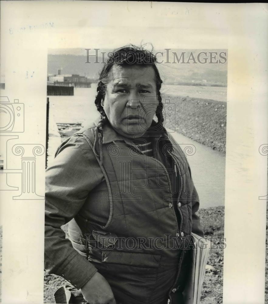 1978 Press Photo Raymond Isadore, Native American fisherman - ora47140 - Historic Images