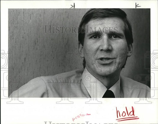 1985 Press Photo Jim O Black Postman who saved a woman's life - Historic Images