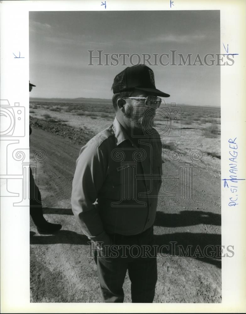 1986 Press Photo Morris LeFever Refuge Manager For Nevada Wetlands - ora49236 - Historic Images