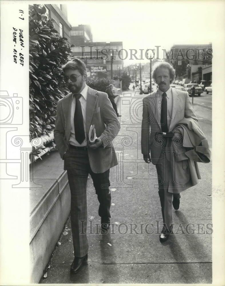 1984 Press Photo William Dugan(l) and Scott Deppe - ora17211 - Historic Images
