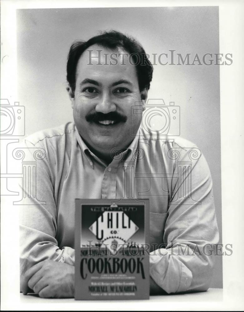 1986 Press Photo Cook book author Michael McLaughlin - Historic Images