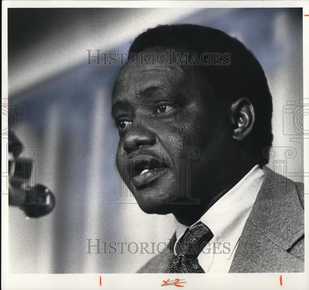 1981 Press Photo Percy Qoboza - Historic Images
