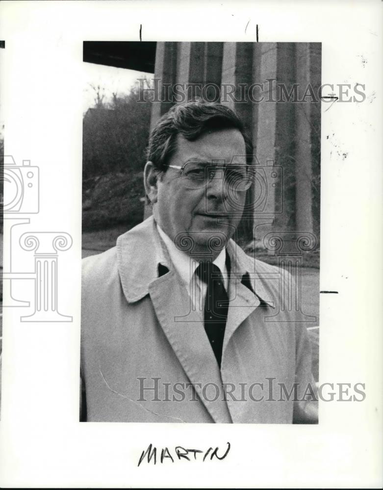 1987 Press Photo Rocky River Mayor Earl Martin - Historic Images