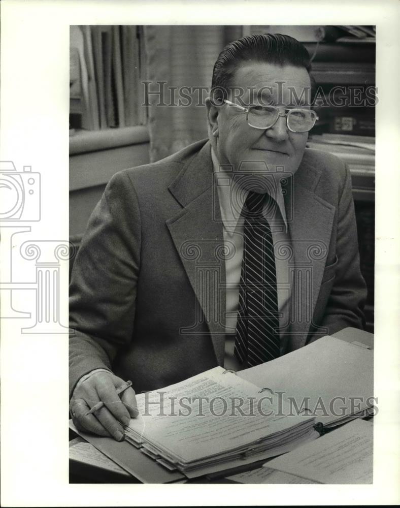 1982 Press Photo Wayne Ruuska, commissioner of Health Lake County - Historic Images