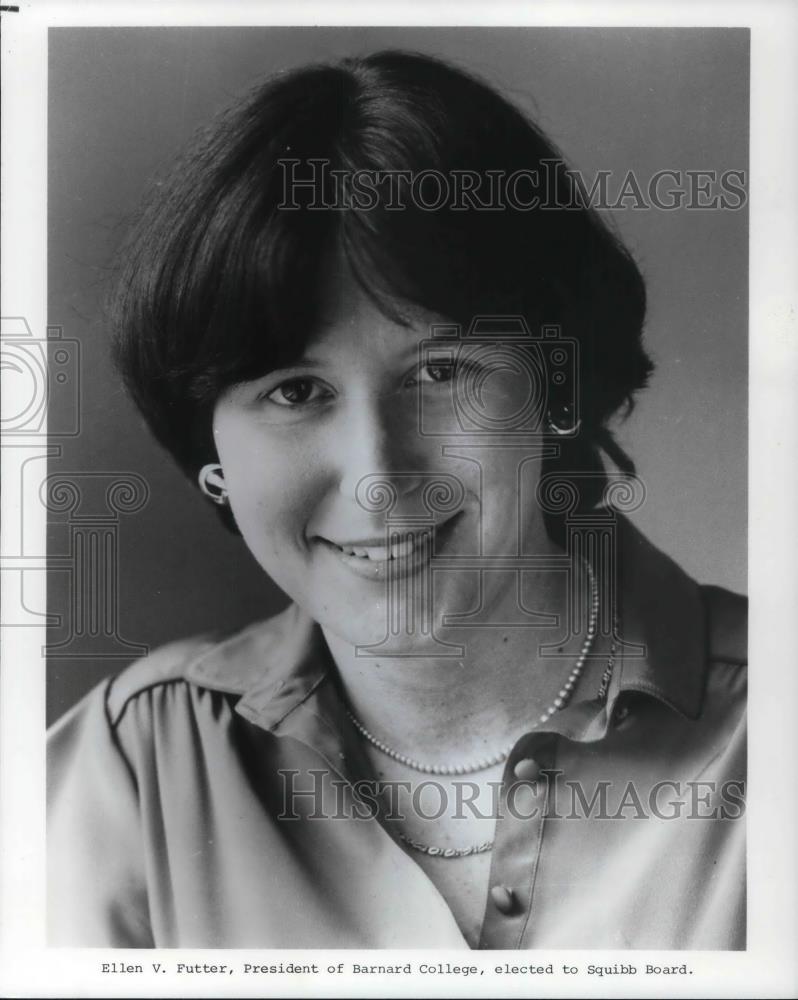 1987 Press Photo Ellen V. Futter, President of Barnard College - cvp21067 - Historic Images