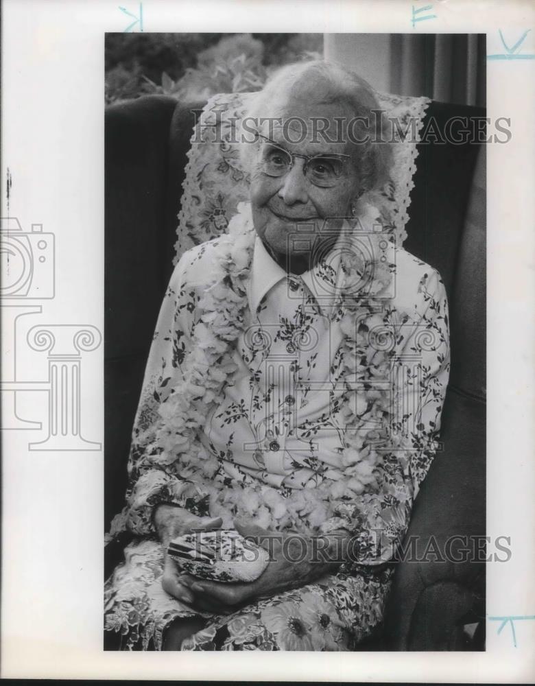 1978 Press Photo Iva Conser Celebrates 100th Birthday - ora17231 - Historic Images