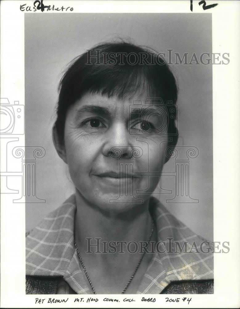 1985 Press Photo Patricia Brown, Mt Hood Community College Board - ora14269 - Historic Images