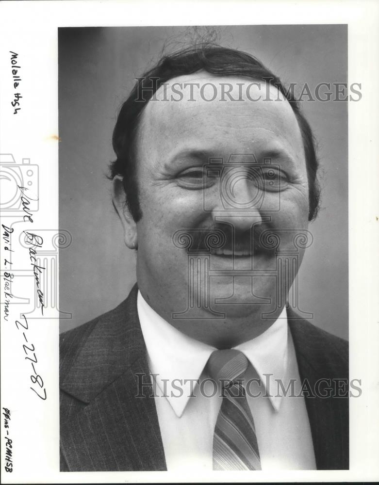 1987 Press Photo David Blackman, running for board member Molalla Unio Historic Images