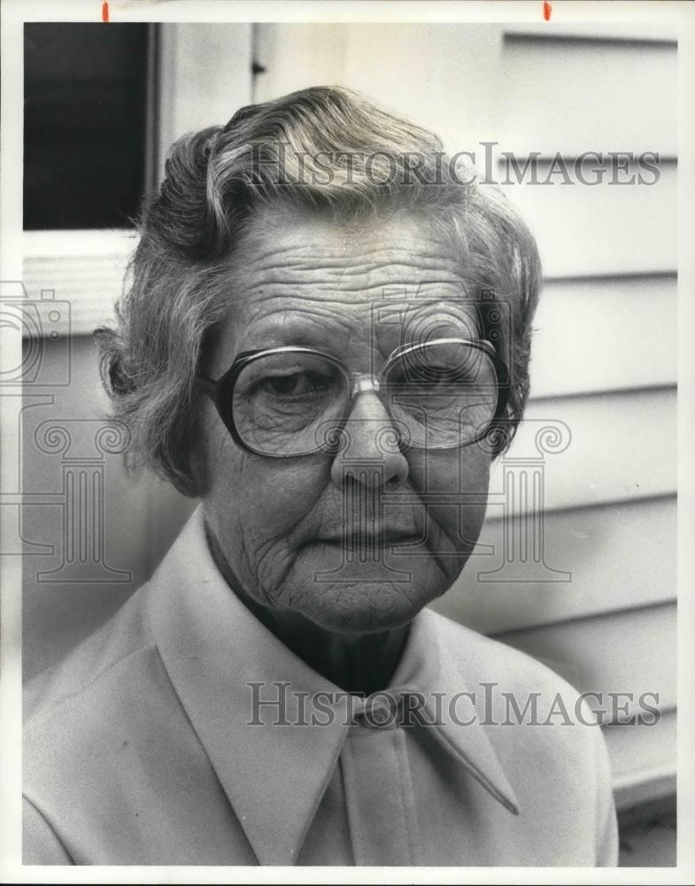 1981 Press Photo Bea Lyman retired school bus driver - Historic Images