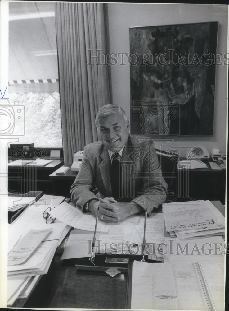 1982 Press Photo William E. Davis new chancellor of higher education - ora16073 - Historic Images
