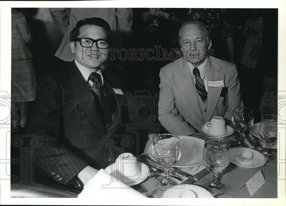 1979 Press Photo Patrick Chang at organized dinner party for businessmen - Historic Images