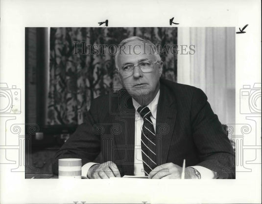 1984 Press Photo Robert mc Innes, Pickands Mather & Co. president - Historic Images