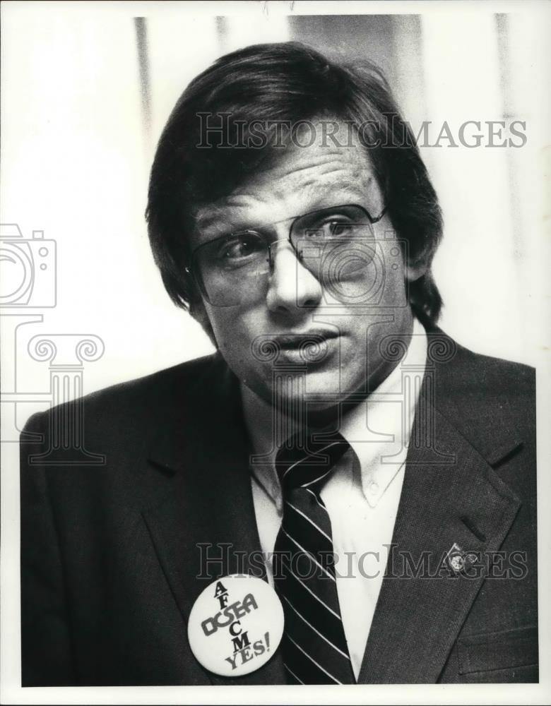 1983 Press Photo James Monroe, executive dir. of Ohio Civil Service association - Historic Images