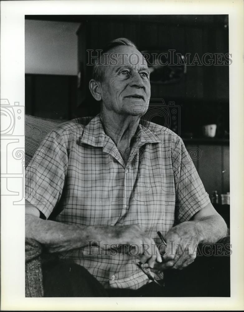 1979 Press Photo Sidney Jones of Jacksonville a 69 yr old retired lumberman - Historic Images