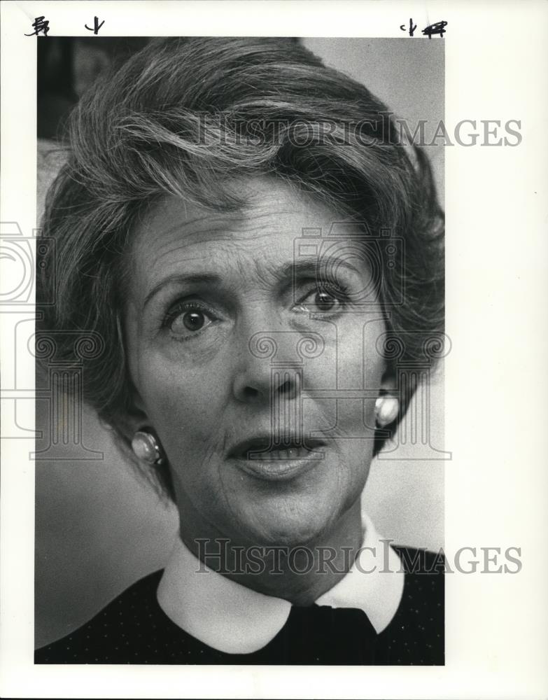 1980 Press Photo Nancy Reagan, Wife of Ronald Reagan - Historic Images