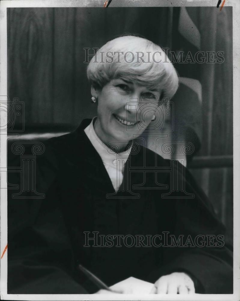 1983 Press Photo Ann McManamon, Judge of the Common Pleas - Historic Images