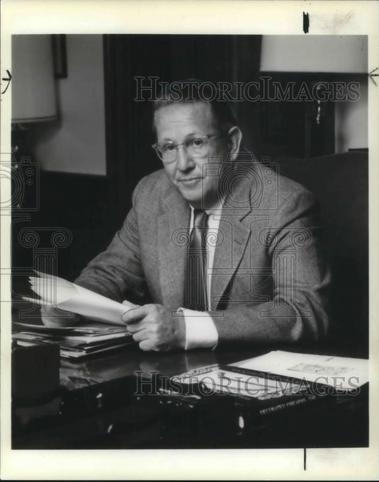 1982 Press Photo Harry E. Figgie Jr. of Figgie International - cvp21451 - Historic Images