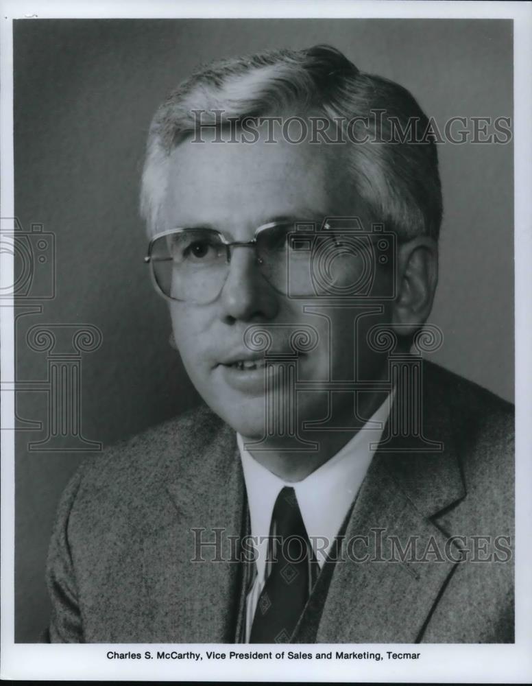 1987 Press Photo Charles S. McCarthy, VP Sales &amp; Marketing Tecmar - Historic Images
