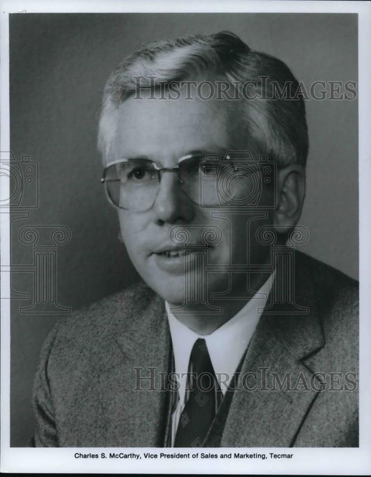 1987 Press Photo Charles S. McCarthy, VP Sales & Marketing Tecmar - Historic Images