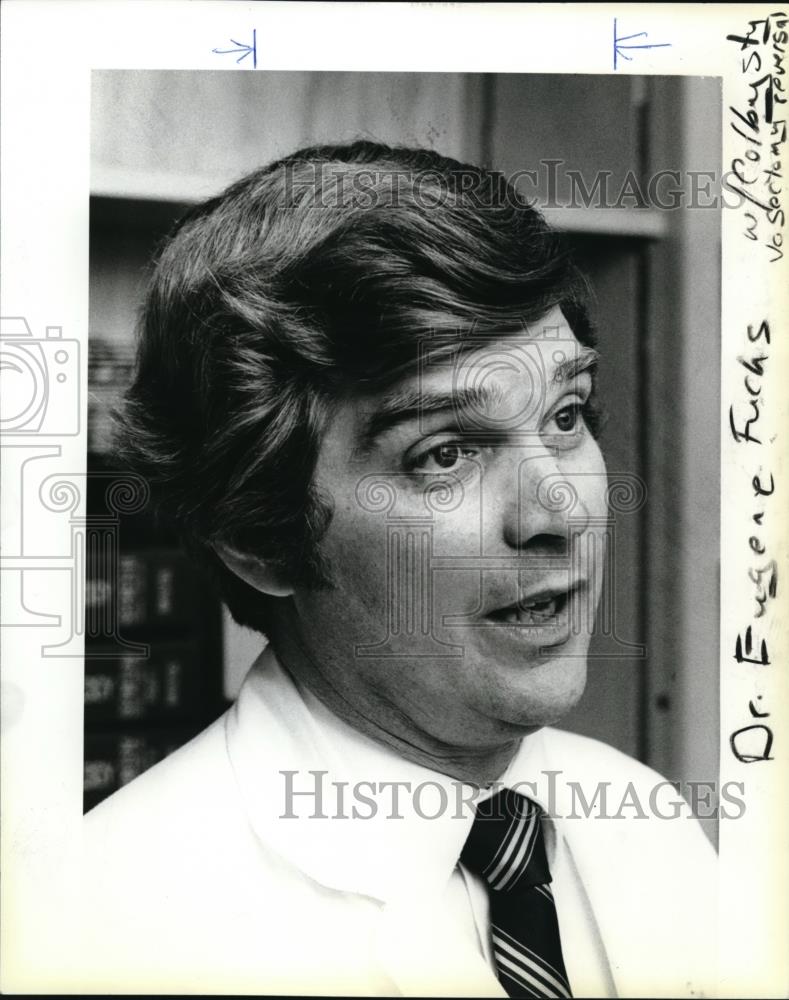 1980 Press Photo Eugene Fuchs, assistant professor of urology - ora30031 - Historic Images
