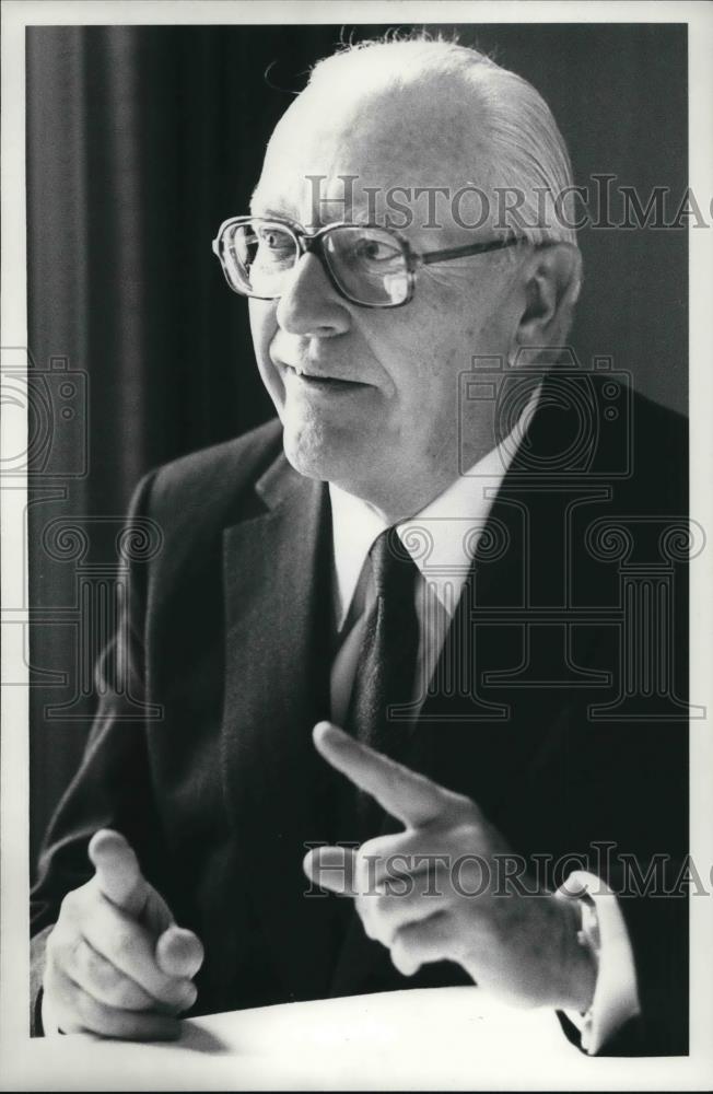 1980 Press Photo Jerry McFed, Gulf chairman - Historic Images