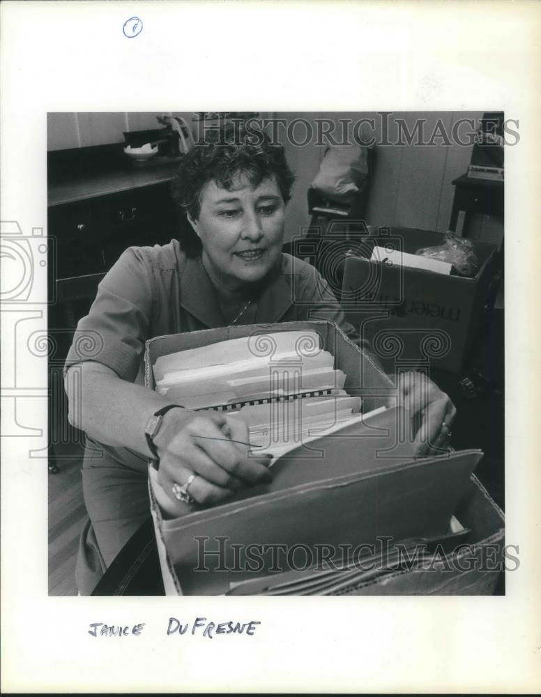 1985 Press Photo Janice Dufresne, president of Portland Women's Union - ora17120 - Historic Images