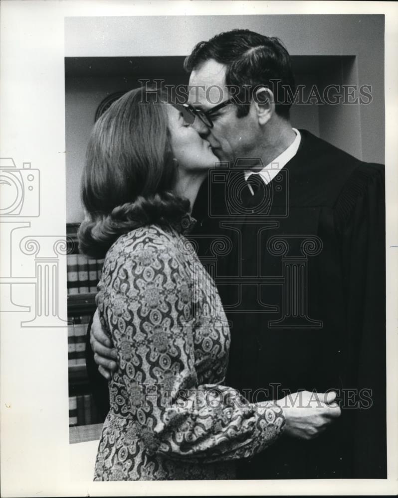1971 Press Photo Circuit Court of Appeals Judge Alfred T. Goodwin, Wife Mary - Historic Images