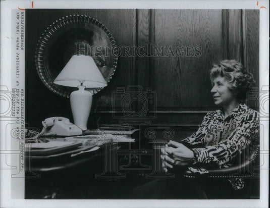 1977 Press Photo Wanda Jablonski - cvp22262 - Historic Images