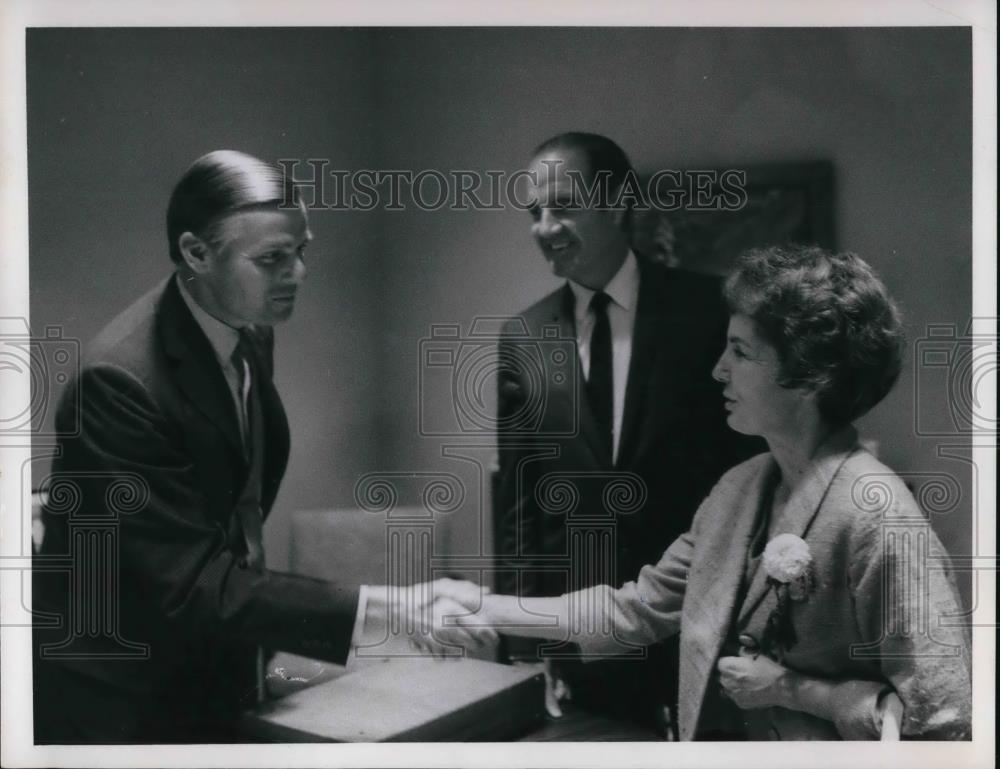 1986 Press Photo Senator George S. McGovern at the presidential campaign - Historic Images