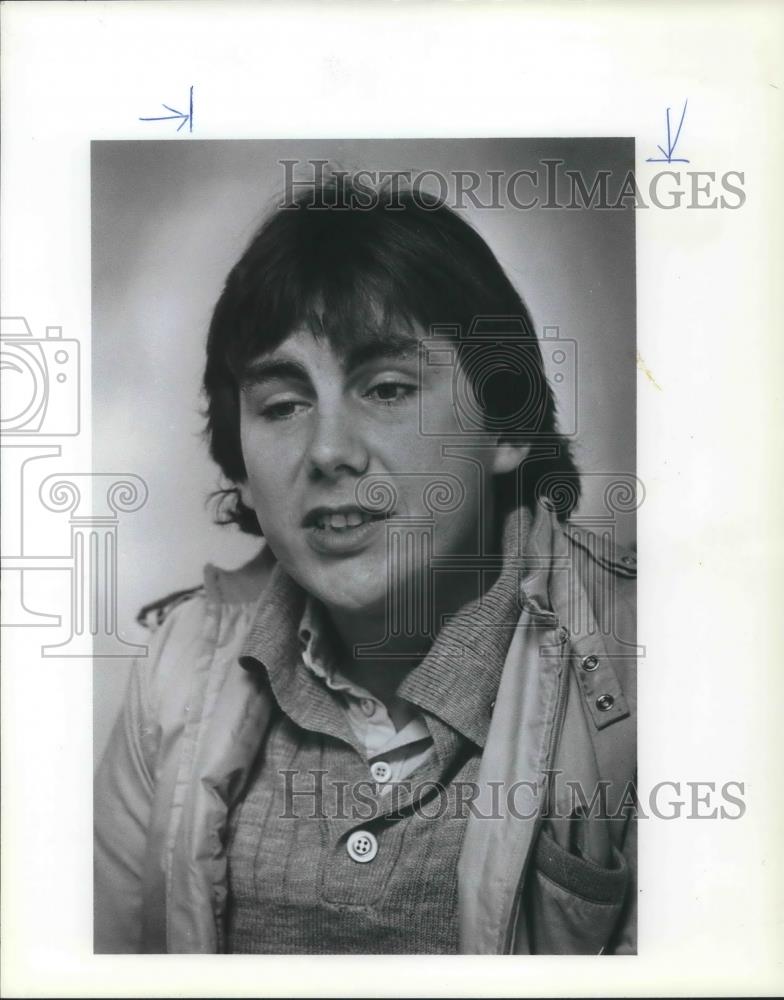 1982 Press Photo Kelly G. Davis, 23 diagnosed with a rare lung disease - Historic Images