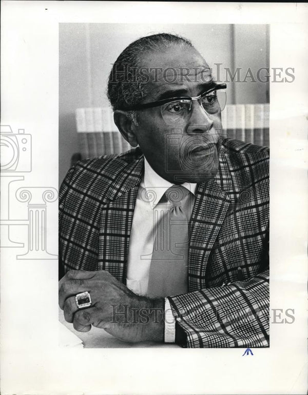 1970 Press Photo Robert G. Ford, 1st Negro teacher hired by Portland S ...