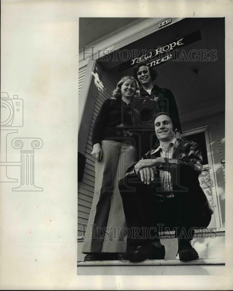 1974 Press Photo Becky and Tom Kennington New Hope Center - ora45771 - Historic Images
