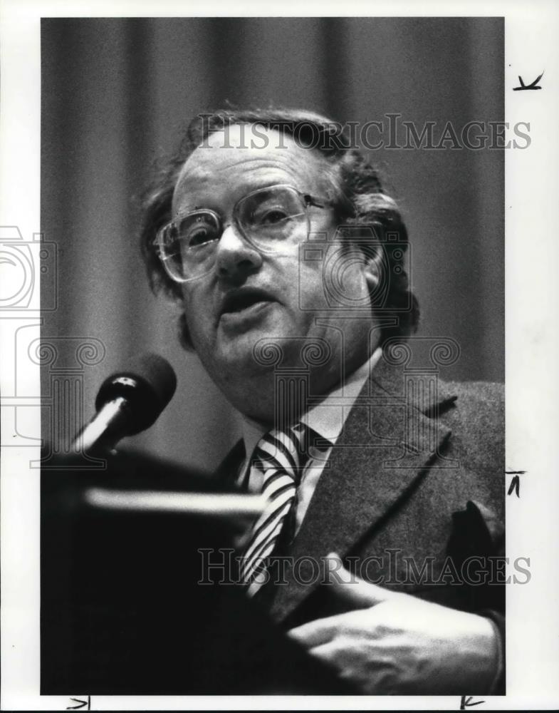 1986 Press Photo John Mortimer, author - Historic Images