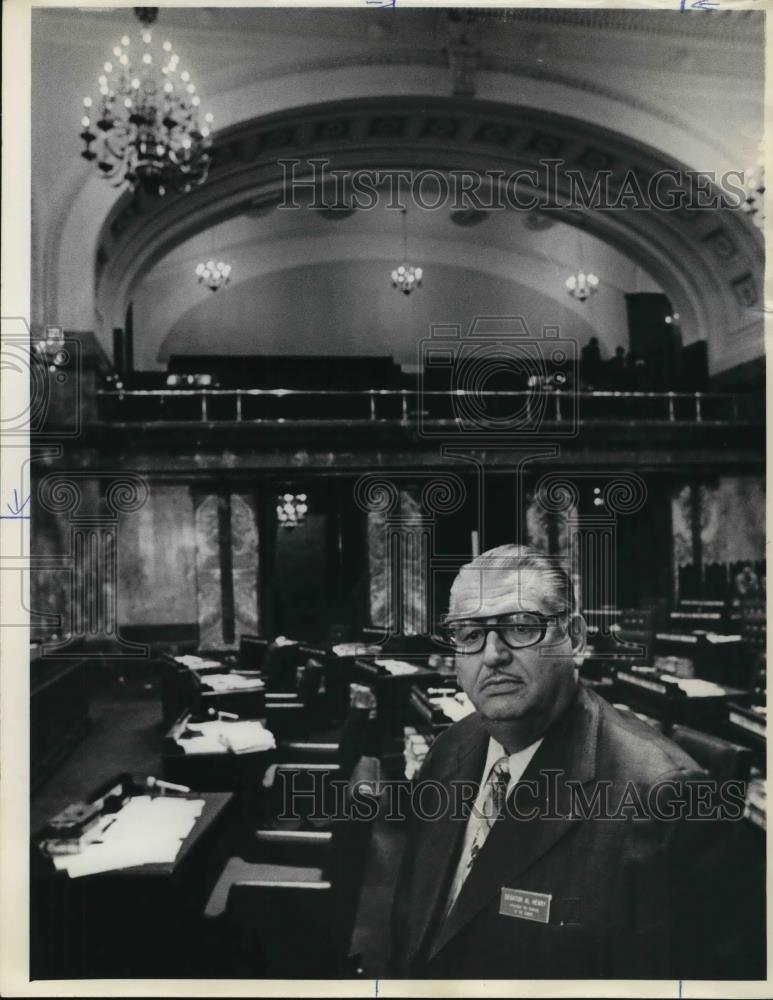 1974 Press Photo Senate President Pro Tem Al Henry - ora34253 - Historic Images
